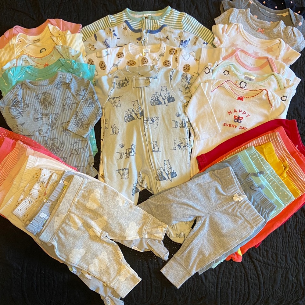 Assorted Baby Girl Pajamas (Newborn - 3 Months)